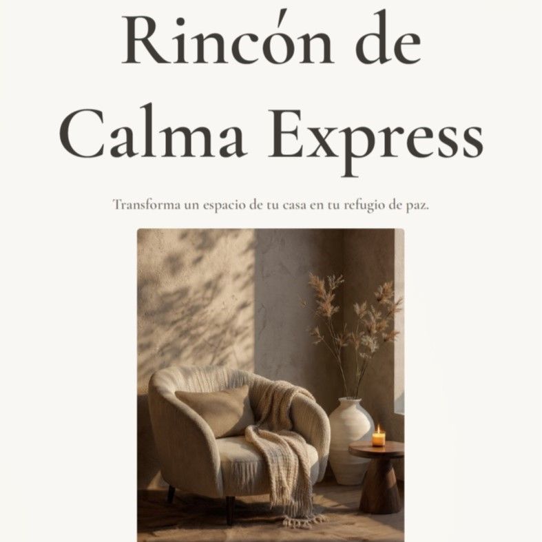 Rincón de calma express - transforma un espacio de tu casa en tu refugio de paz