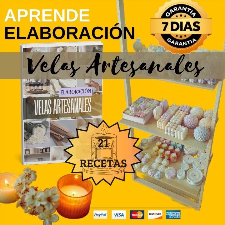 Libro 21 Recetas Aprende a Elaborar Velas Artesanales