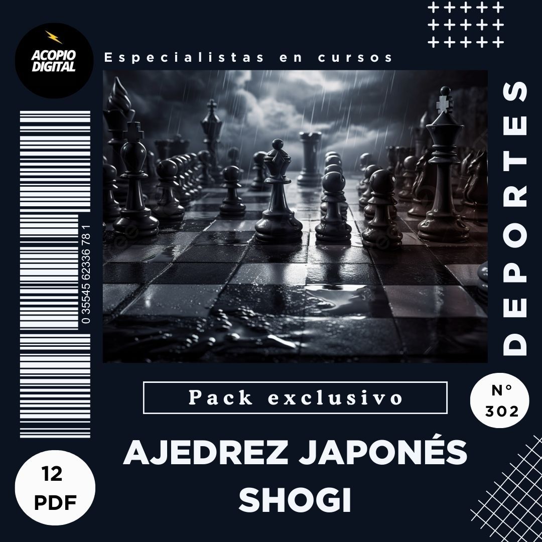 Curso Digital de Ajedrez Japonés Shogi | 12 ebooks en PDF