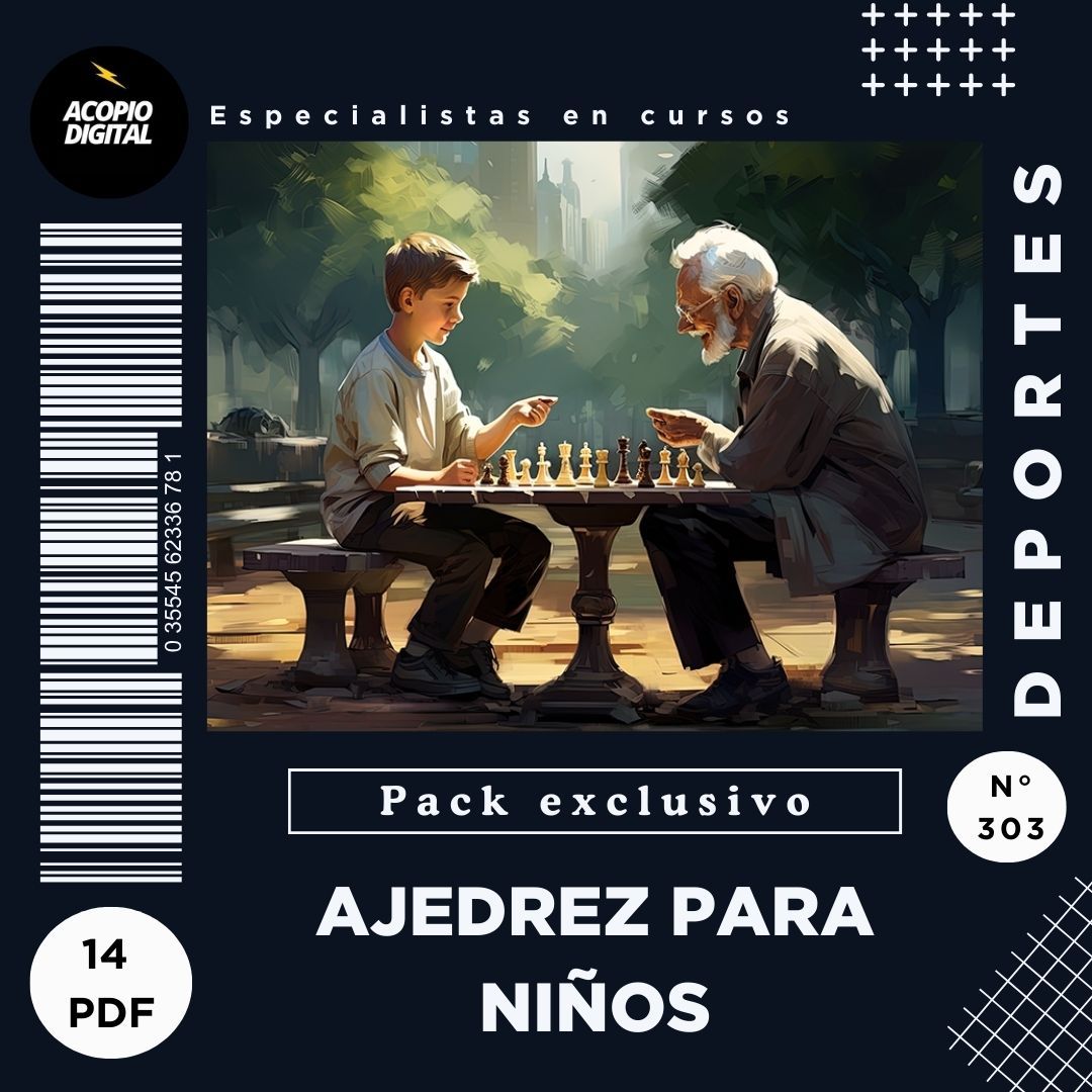 Curso Digital de Ajedrez para Niños | 14 ebooks en PDF