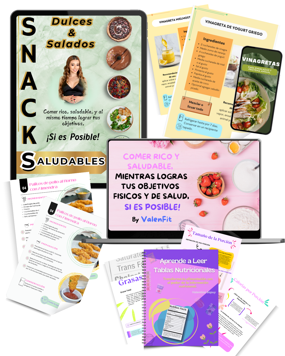 +60 Snacks Saludables Dulces y Salados