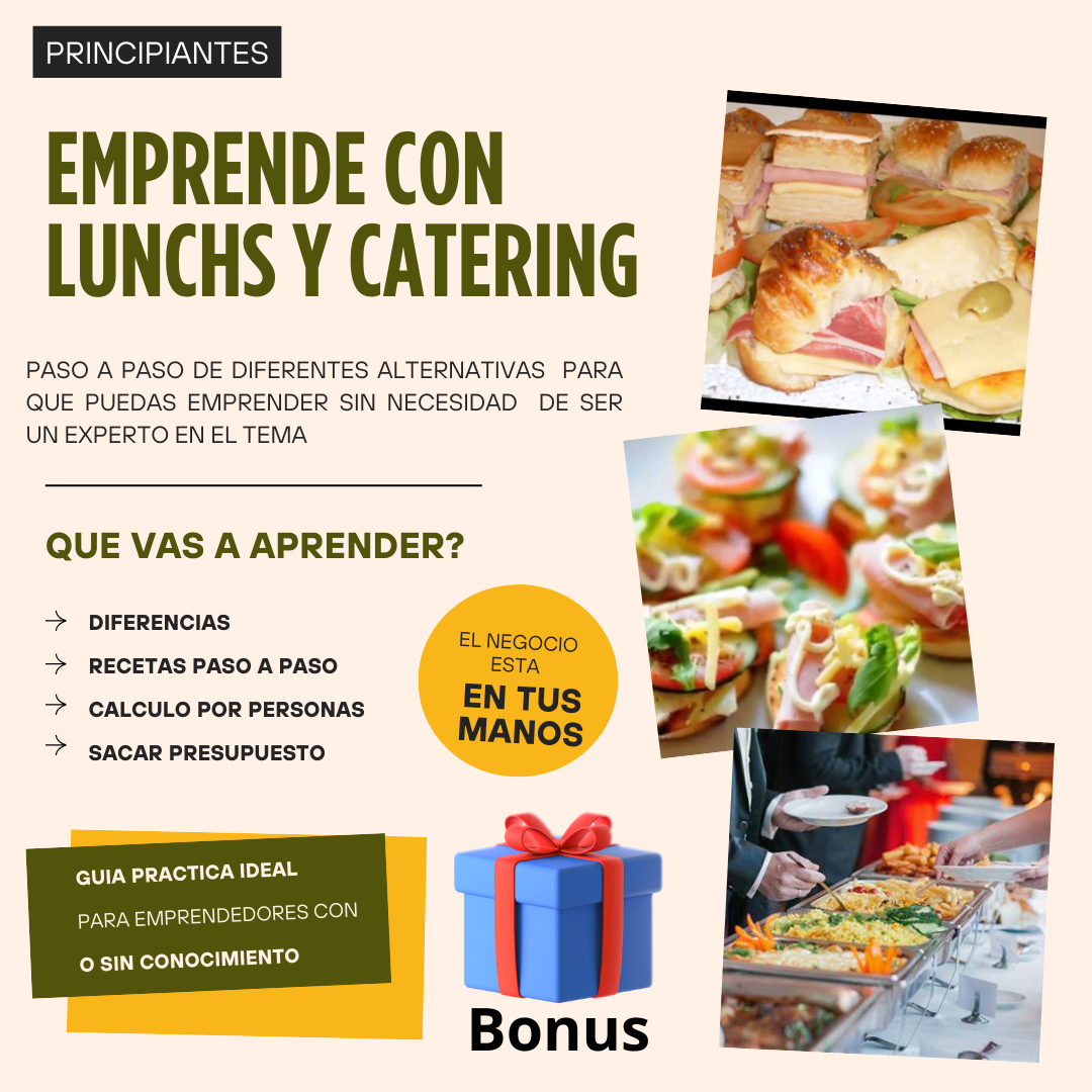EMPRENDE CON LUNCH Y CATERING