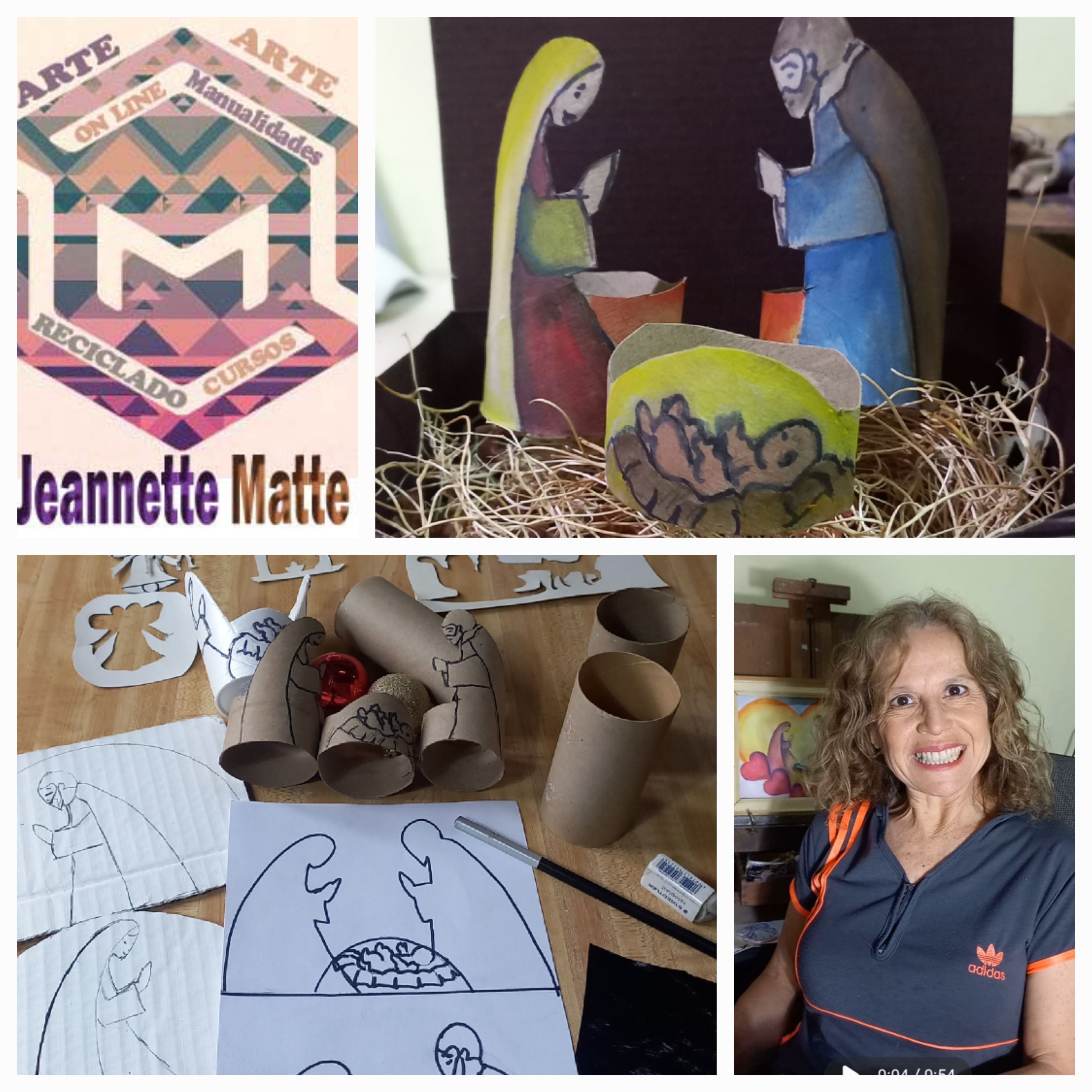 MANUALIDAD de PESEBRE y TARJETAS NAVIDEÑAS MUY FÁCILES y ECONÓMICAS