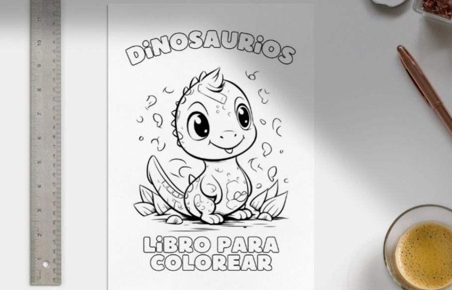 ¡Colorea y descubre dinosaurios!