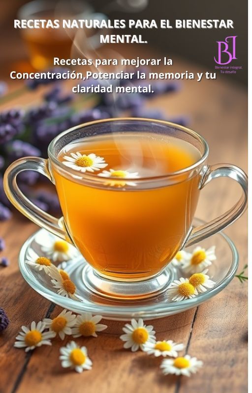 Recetas naturales para el bienestar mental .Refuerza la memoria ,tu concentración y tu claridad mental.
