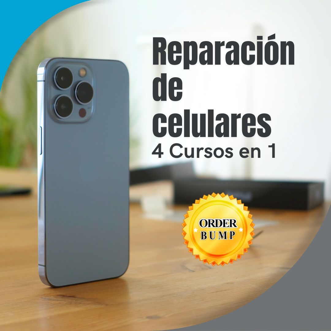 Reparación de celulares 4 Cursos en 1