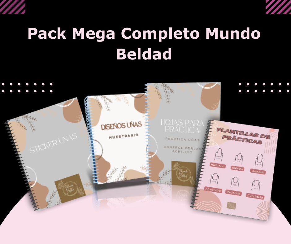 MEGAPACK DE PLANTILLAS UÑAS MUNDOBELDAD