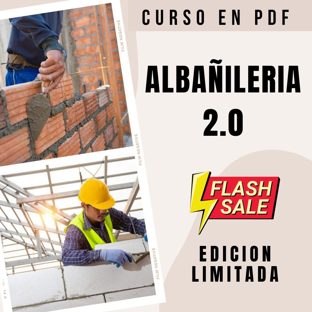 Curso digital de ALBAÑILERÍA | + de 220 Hojas en PDF
