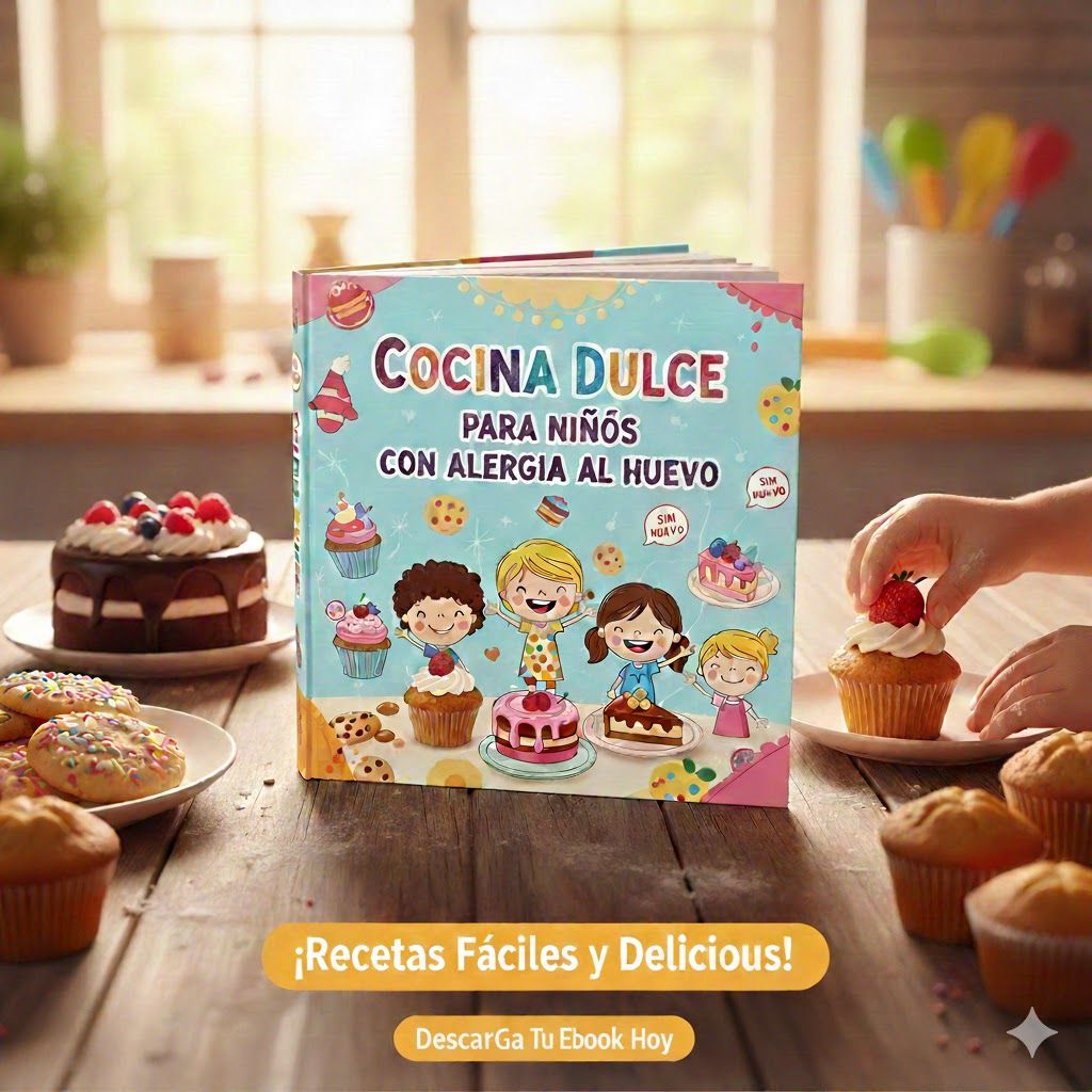 Cocina Dulce para Niños con Alergia al Huevo