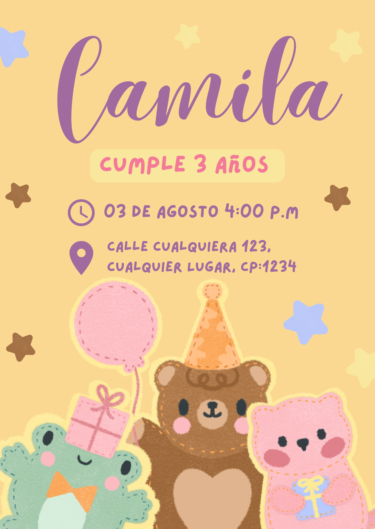 invitacion de cumpeaños
