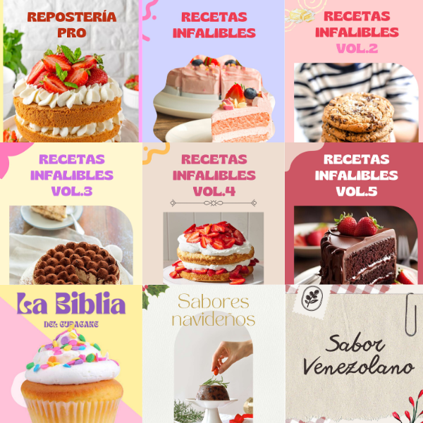 DOMINA EL ARTE DE LA REPOSTERÍA CON MÁS DE 100 RECETAS EXQUISITAS + 7 BONOS