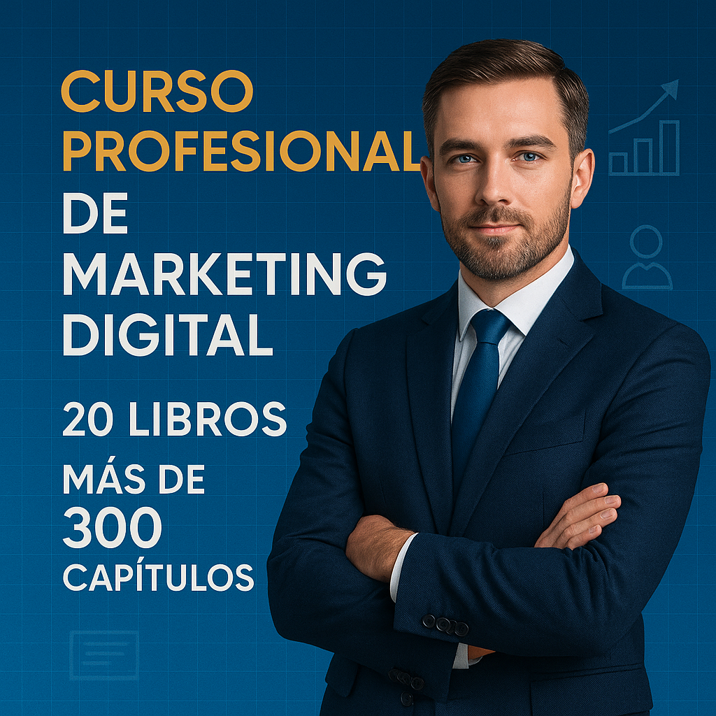 Curso profesional de marketing digital (+20 libros de regalo )