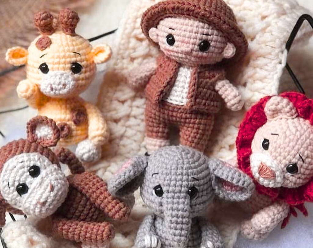 5 Amigurumis Zafari 2025