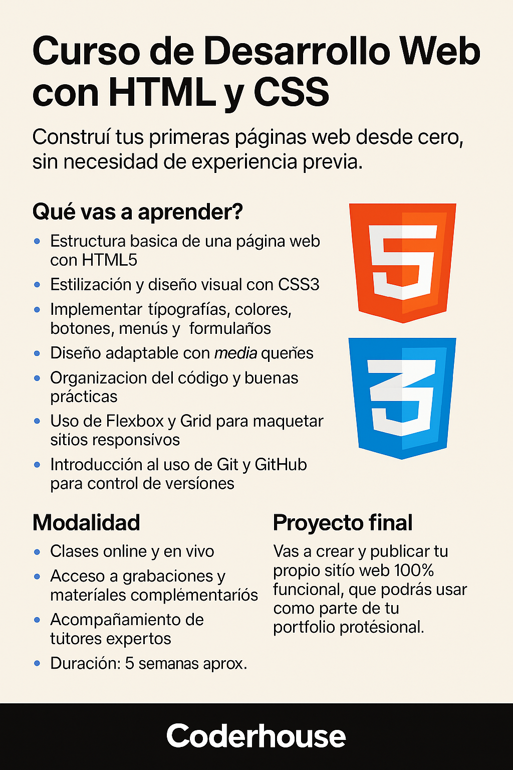 Curso de Desarrollo Web con HTML y CSS – Coderhouse