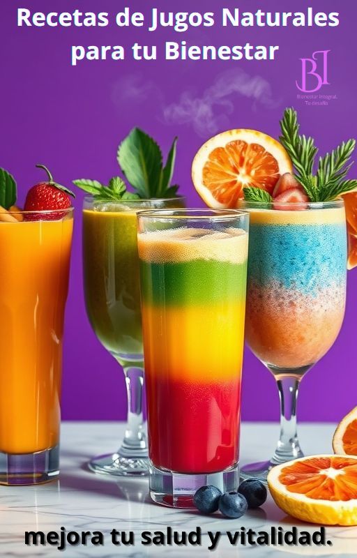 Recetas de Jugos Naturales para tu Bienestar. Una guía con recetas diseñadas para mejorar tu salud y vitalidad.