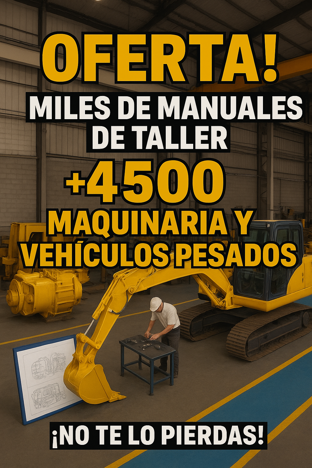 Mega Pack +4500 Manuales de Taller y Servicio de Vehículos y Maquinaria Pesada