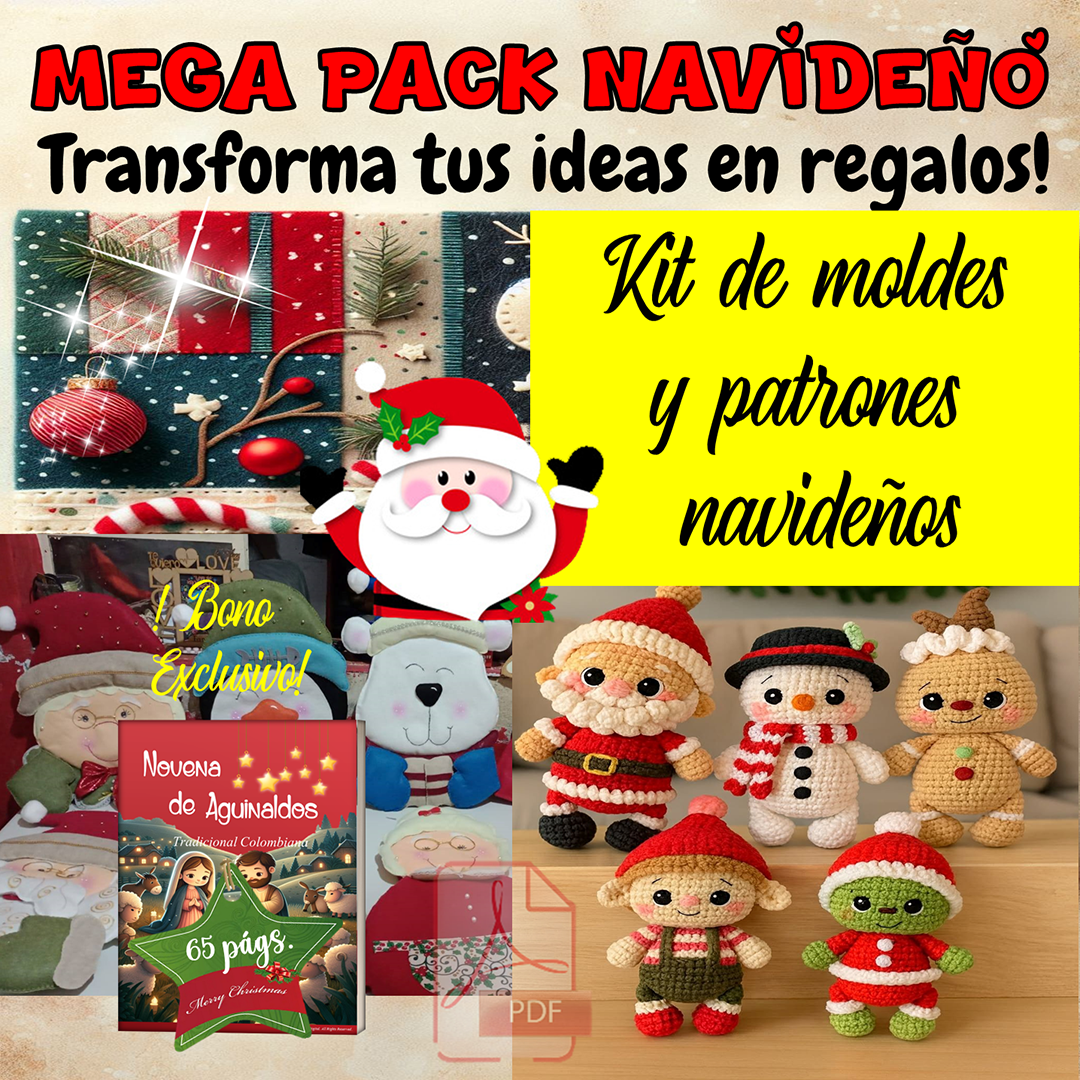 Mega Pack Navideño: Moldes y Patrones ????✨????????