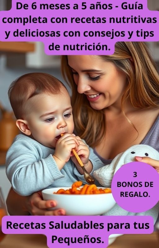 De 6 meses a 5 años-Recetas nutritivas con consejos y tips de nutrición.