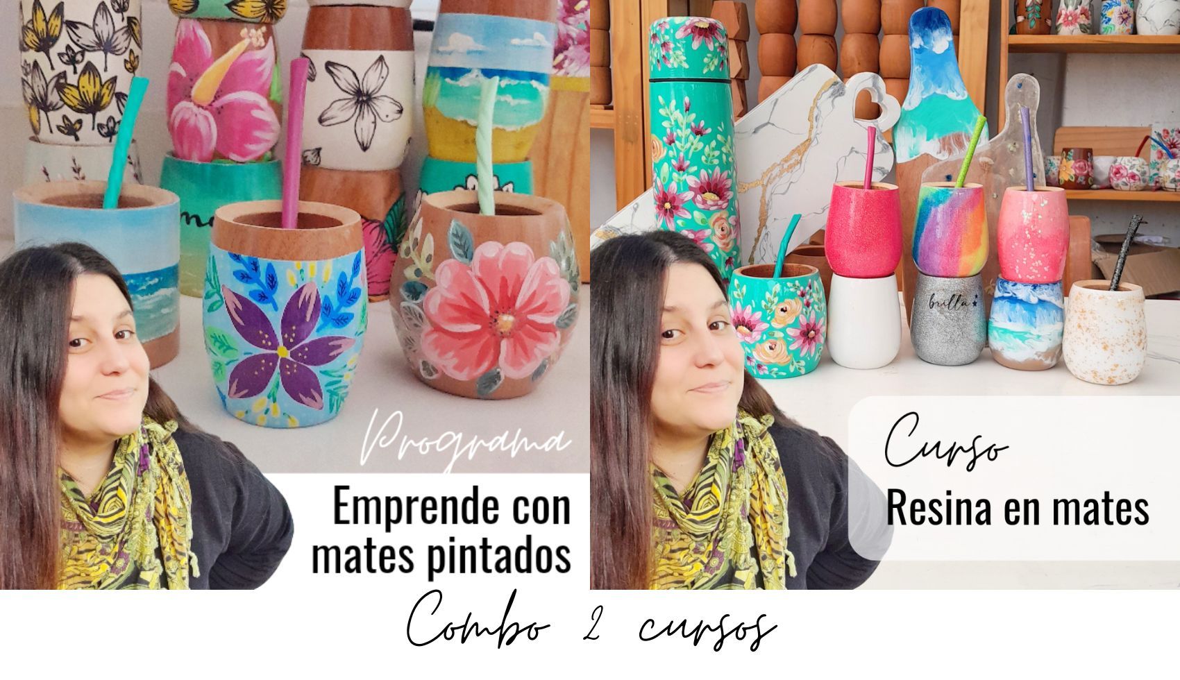 Emprendé con mates pintados + Resina en mates