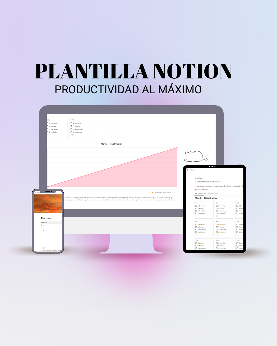 Plantilla de Notion para Dominar tus Hábitos Diarios