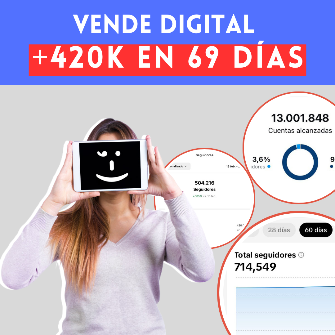 Vende digital: Método +420K en 69 días.