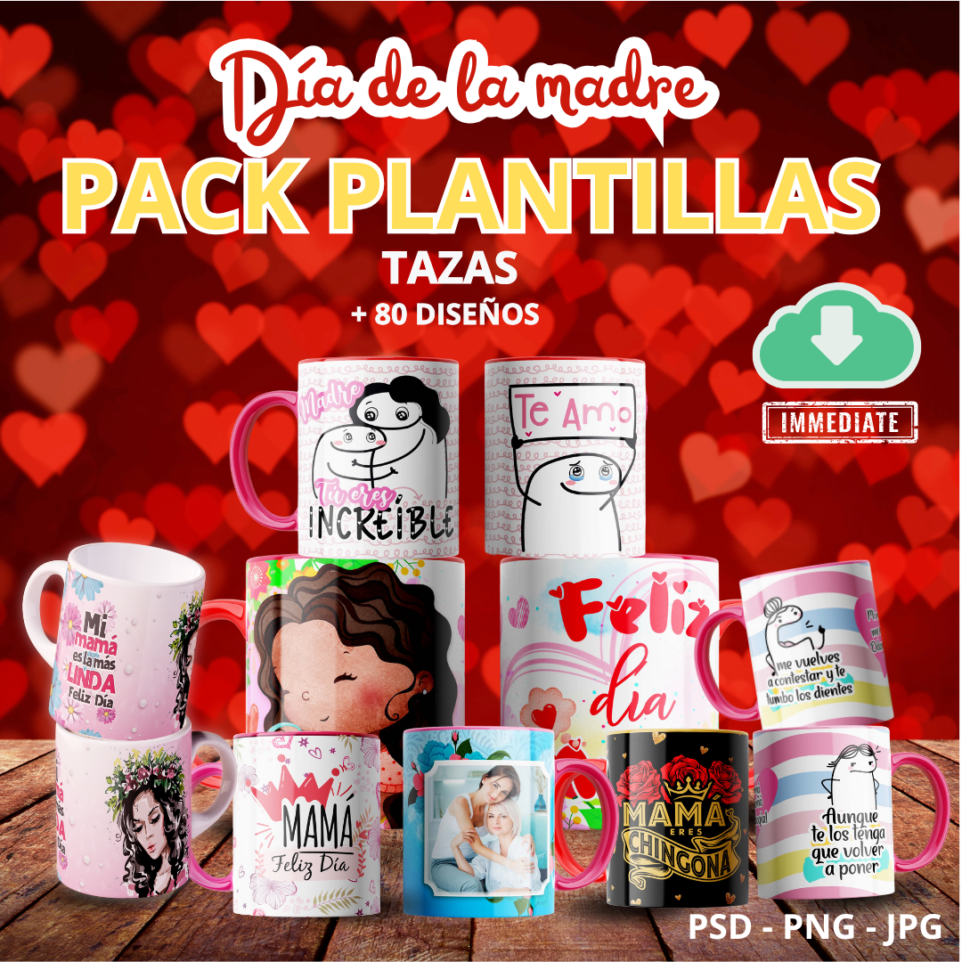Pack sublimación tazas Día de la madre